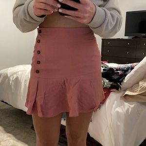 Pink mini skort